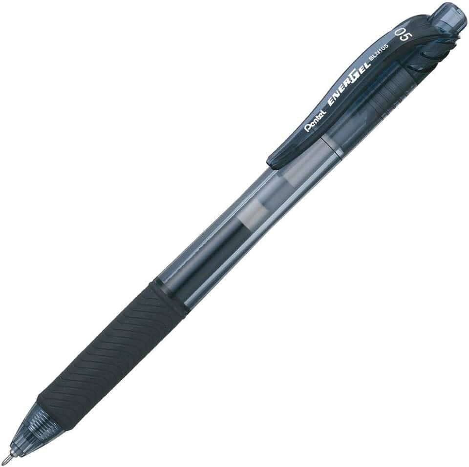 Pentel Caneta Gel Energel X 0.5mm Preto SM/BLN105-AN