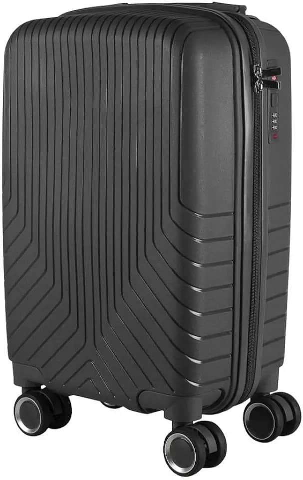 Mala de bordo em Polipropileno 4 rodas 360º - AeroMalas Sérvia (Grafite)