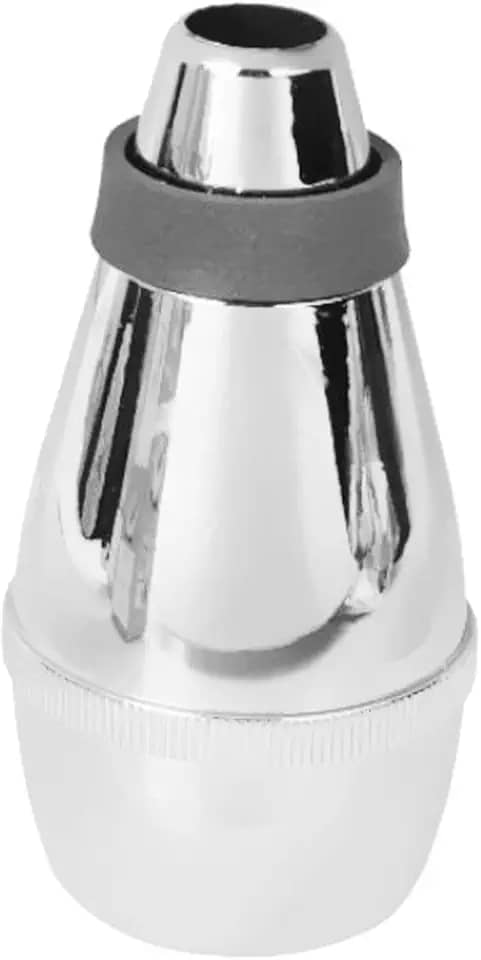 menolana Acessórios de substituição para surdina reta profissional fácil de instalar BB trompete prática para iniciantes amantes da música de palco, Prata