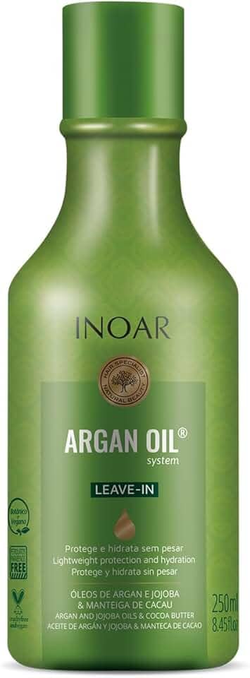 Leave-In Argan Oil Hidratante Antifrizz 250Ml, Inoar