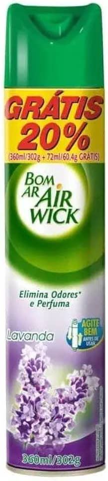Bom Ar Aromatizador Aerossol Lavanda 432ml Oferta