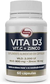 Vitafor - Vita D3 Vit.C + Zinco - 60 Cápsulas