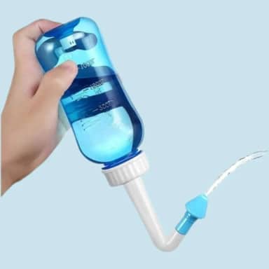 Irrigador Higienizador De Nariz Lavador Nasal Garrafa De 300ML Limpador De Narina Ameniza Alergias Sinusite E Rinite Para Adultos E Crianças