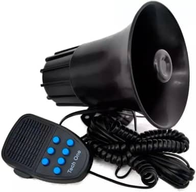 Sirene Buzina de Polícia para Carro e Moto 7 Tons Kadosh Digital
