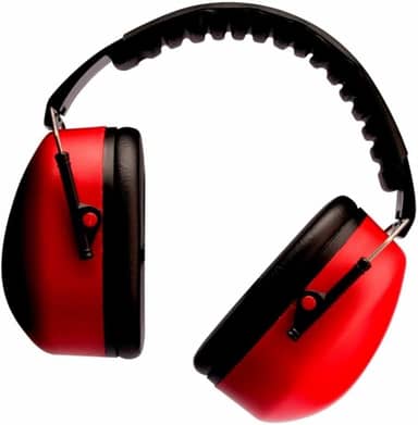 3M, Mufller, Abafador de Som e Ruído, 1 unidade - Vermelho e Preto