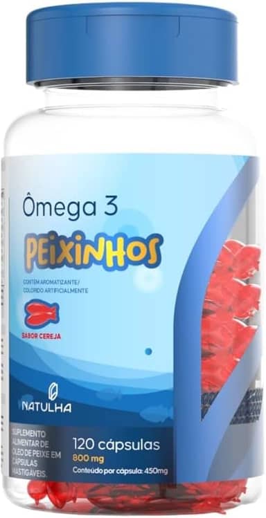 Ômega 3 Kids Peixinhos 120 cápsulas - Natulha