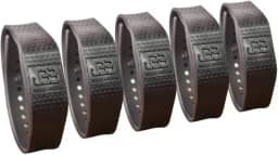 Kit 5 Pulseiras Magnéticas Infravermelho Quântica Regular Tira dores Equilibrio Anti-nauseas Preta