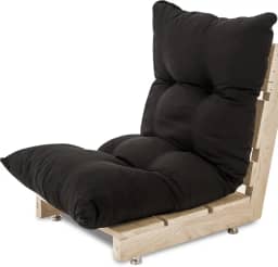 Futon Dobrável de Espuma Solteiro Preto 120x60cm - BF Colchões…