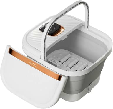 Foot Spa Elétrico Hidromassageador para Pés Dobrável ACK B5 com Aquecimento, Luz Infravermelho Bolhas e Massagem (220)