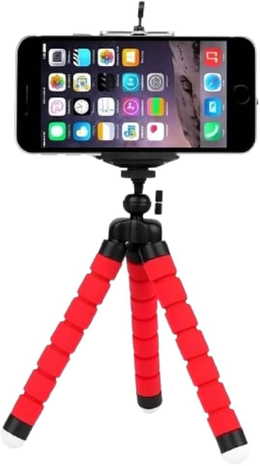 Tripé Suporte Flexível para Celular e Câmera, Pernas Articuladas 360°, Portátil, Estável e Ajustável, Ideal para Vídeos, Selfies, Lives e Viagens