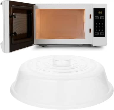 Tampa Alta para Microondas Plástico Livre de BPA com Respiros de Vapor, Tamanho Alta Lavável em Lava-Louças