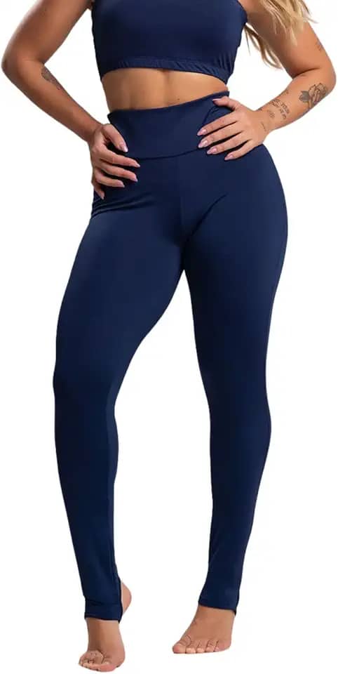 Calça Legging MVB Modas Pezinho Cintura Alta