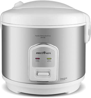 Panela de arroz, Bpa6b, 5 xícaras, Branco, 220v, Britânia