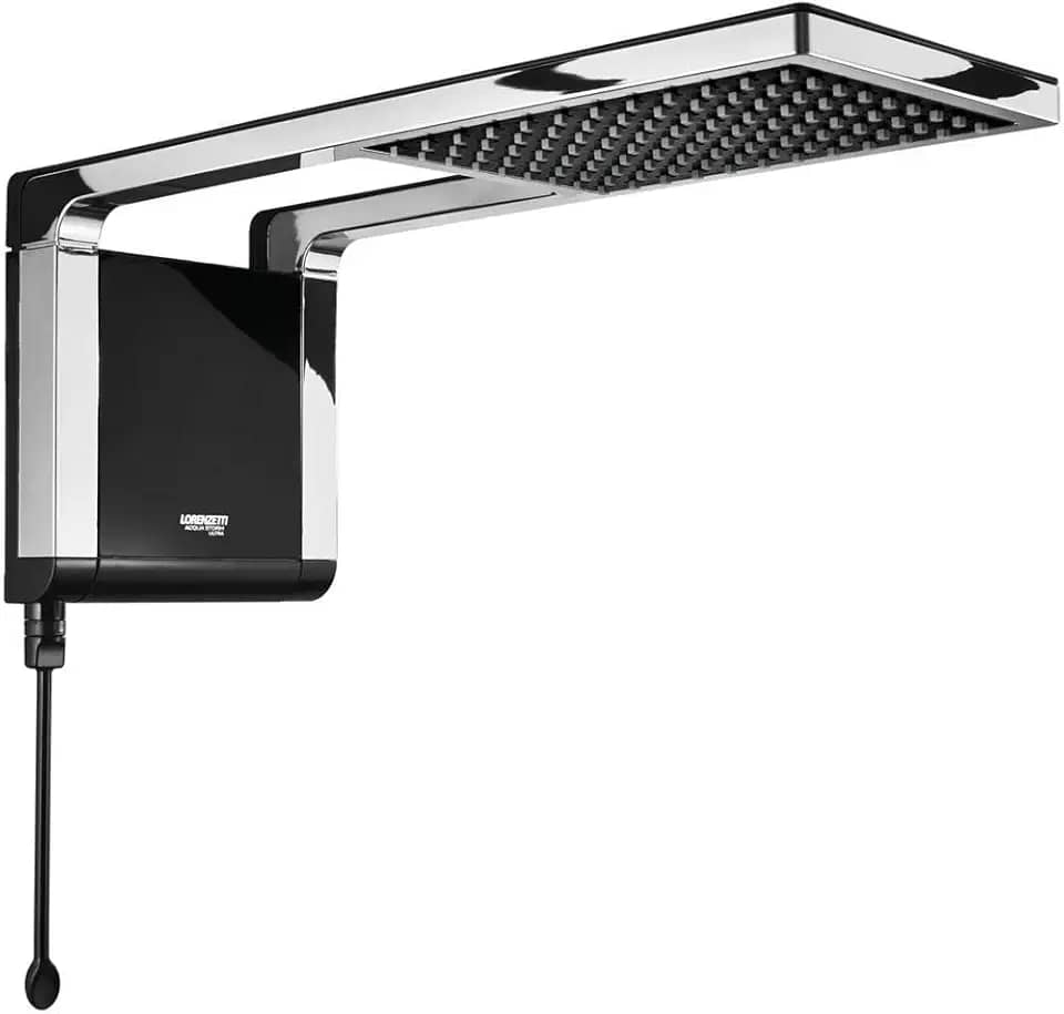 Chuveiro Acqua Storm Ultra 220V 7800W, Lorenzetti, 7510054, Preto/Cromado, Pequeno