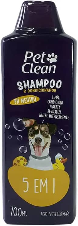Shampoo para Cães 5 em 1-700ml, Pet Clean