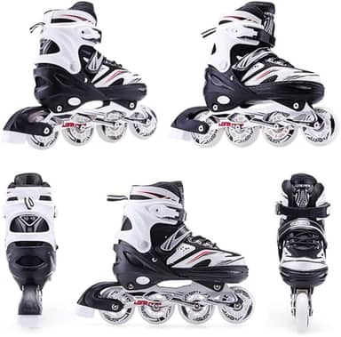 Patins In-line (em Linha) Semi Profissional Long Feng Ajustável Roller Abec 7