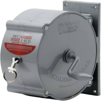 Varal Recolhível Trevisan Retrátil De Parede 30m Grafite Seca Fácil