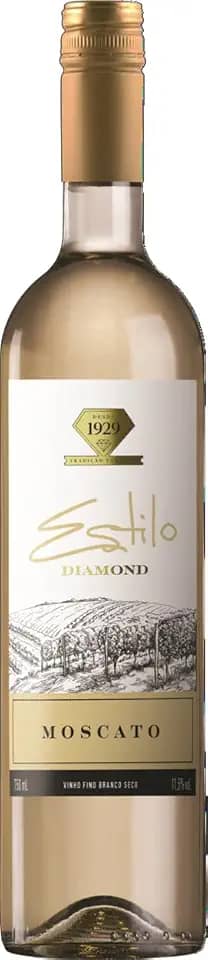 Estilo Diamond Vinho Fino Branco Seco Moscato 750ml