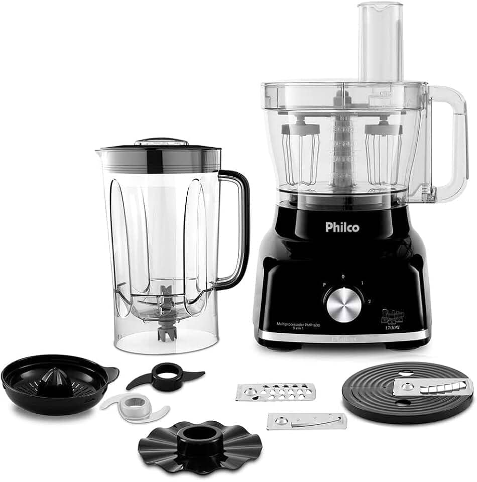 Multiprocessador, Pmp1600p, 1700W, Preto, 127v, Philco