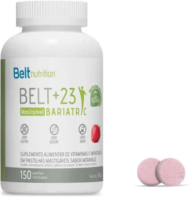 Belt +23 Bariatric MASTIGÁVEL Morango Multivitamínico e Multimineral
