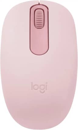 Mouse sem fio Logitech M196 com Conexão Bluetooth, Design Ambidestro Compacto, Rastreamento Preciso, Compatível com PC e Mac, Windows e macOS - Rosa