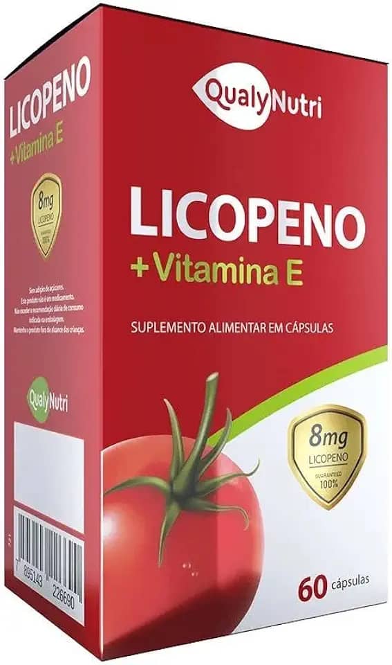 Licopeno + Vit E 500mg C/60 Caps Qualynutri