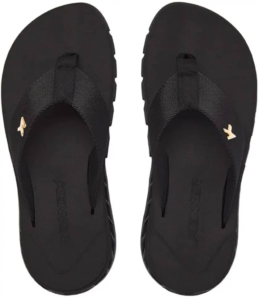 Sandália Kenner Masculina Rakka Preto/dourado Dbu-02-44