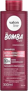 Salon Line, Shampoo, SOS Bomba Original, Ultra-Hidratação Reconstrutora, Vegano - Para Todos os Tipos de Cabelos, 300ml