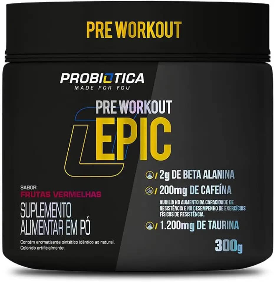 Probiótica Epic Pré Treino 300G - Probiotica (Frutas Vermelhas)