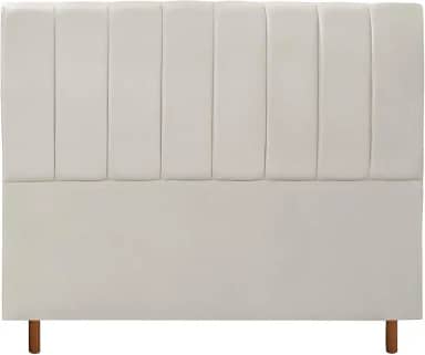 CABECEIRA CASAL ESTOFADA CARLA 140 CM BEGE