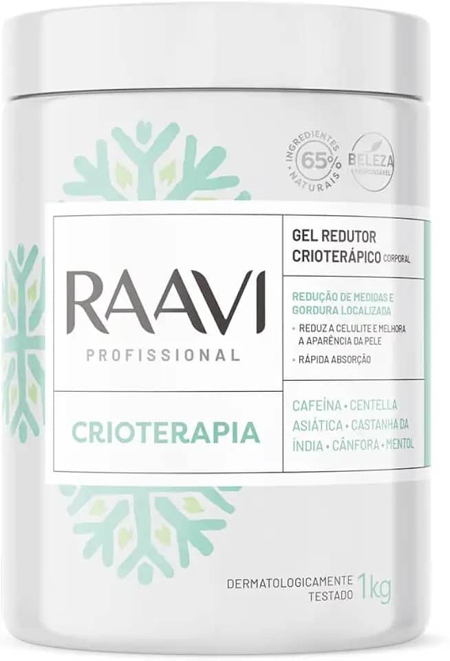 Raavi - Gel Redutor Crioterápico Corporal 1kg