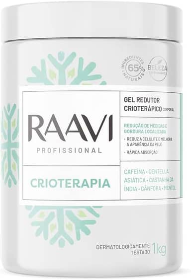 Raavi - Gel Redutor Crioterápico Corporal 1kg