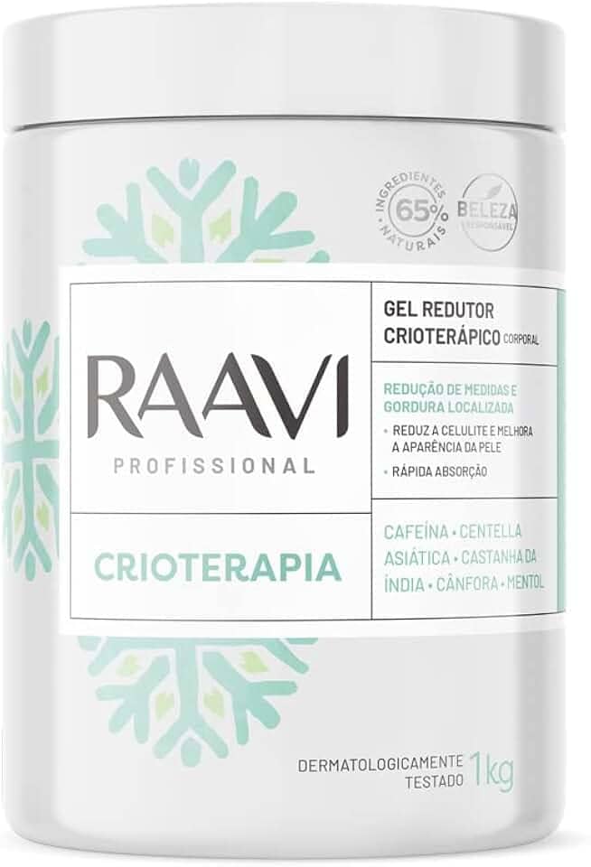 Raavi - Gel Redutor Crioterápico Corporal 1kg