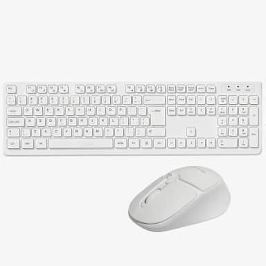 Combo de Teclado KeyPad e Mouse 2.4G Sem Fio USB ABNT2 1600 DPI Minimalista Teclas Macias Digitação Silenciosa Precisa e Confortável Anatel