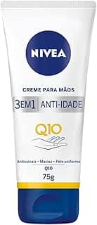NIVEA Creme para Mãos Q10 Plus Reparação 75g - Creme de mãos que previne sinais de envelhecimento, reduz marcas e hidrata profundamente, deixa a pele macia e uniforme