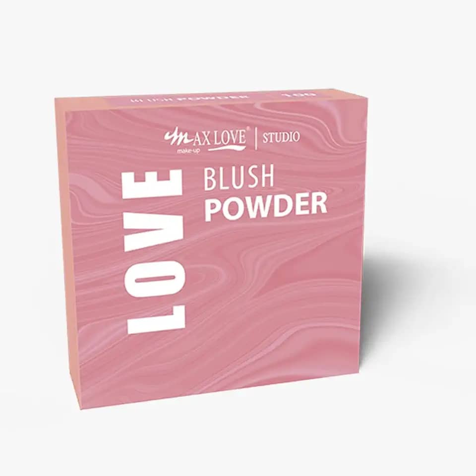 Blush Powder Max Love 104 10G - Alta Pigmentação Facial, Custo-Benefício e Fácil de Esfumar - Maquiagem Facial Vibrante