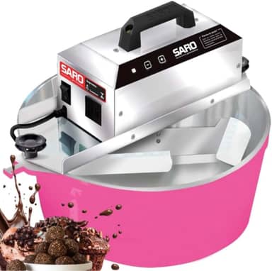 SARO Panela Mexedora de Salgados e Doces Automática Elétrica 10 Litros PA10 Bivolt (Pink)