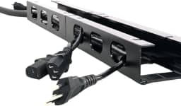 Organizador de Cabos e Fios oculto Baixo Mesa Guia de Cabos horizontal Modulado organiza 1 Metro - Marca Abcfixadores