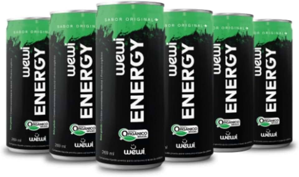 Wewy Energy lata 269ml pacote com 6 unidades