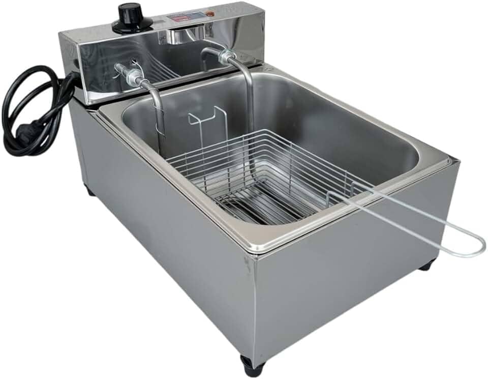 Fritadeira Industrial Elétrica Cuba 7l Inox Profissional 110V
