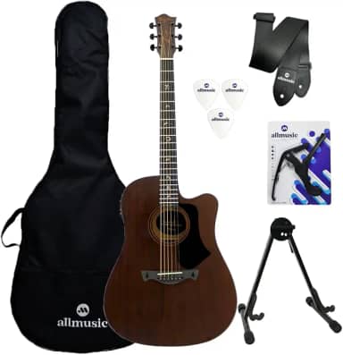 Kit Violão Folk Tagima Jr Afram Dark Mahogany Capa+Acessório