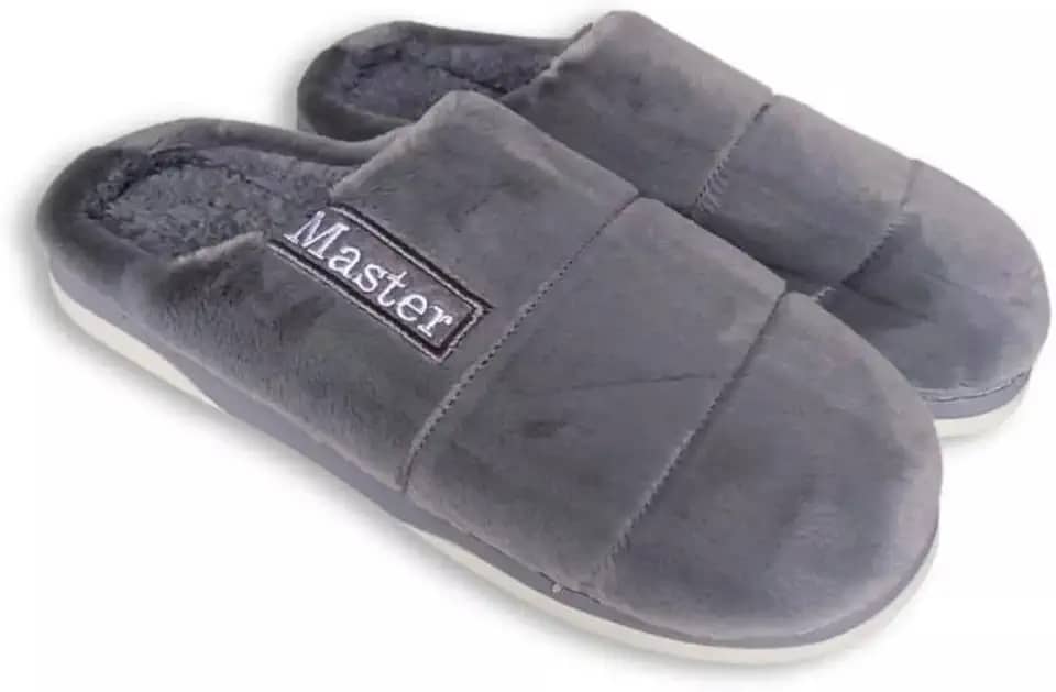 Pantufa Masculina Confortável Chinelo Inverno Forrado Mascolino Antiderrapante Super Quentinha Adulto Quarto Forrada Macia Peluciada Frio Tradicional Pelúcia