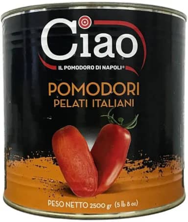 Molho de Tomate Pelati Ciao Oficial Pizza Napoletana 2,5 Kgs