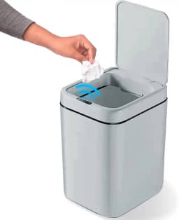 Lixeira Inteligente 20 L Sensor Automático Banheiro Cozinha Escritório