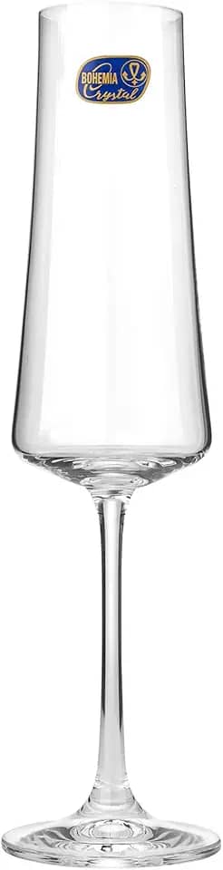 Taça Champanhe 26x7x7cm 210ml Cristal Transp 6p Bohemia Xtra