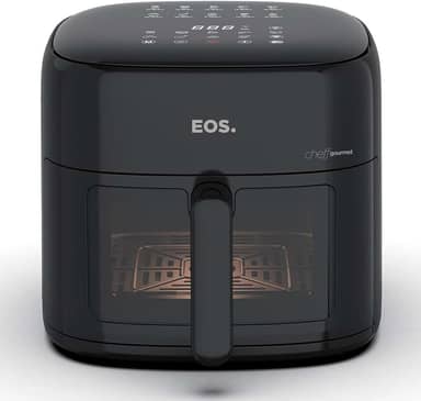 Fritadeira Sem Óleo Air Fryer Eos Chef Gourmet 6.2 Litros Compacta Digital Preto Eaf60p 110v