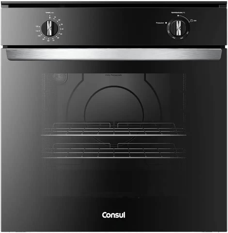 Forno de Embutir a Gás 78 Litros Preto com Grill - COA84CE 220v