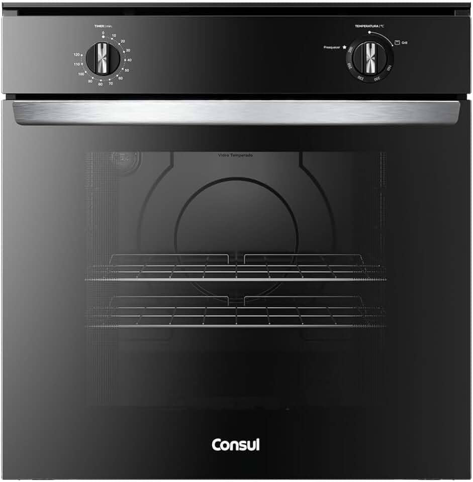 Forno de Embutir a Gás 78 Litros Preto com Grill - COA84CE 220v