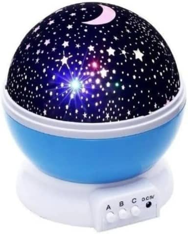 Luminária Abajur Projetor Estrela 360º Projeção de Galáxia e Céu Estrelado para Decoração e Ambiente Relaxante (Azul)