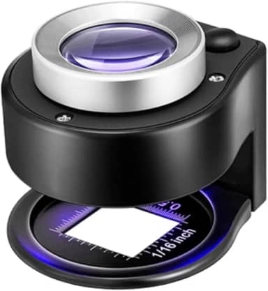 Lupa De Mão Portátil Conta Fios Com Lente De Vidro Ótico Zoom 30x Tomóvi